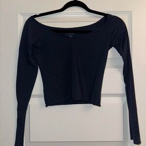 Brandy Melville Dark Blue Long Sleeve Top